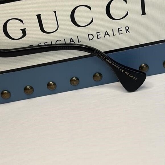 New - Gucci Pink Cat Eye Ladies Sunglasses GG1011S 005 57 Made in Italy - Picture 11 of 14
